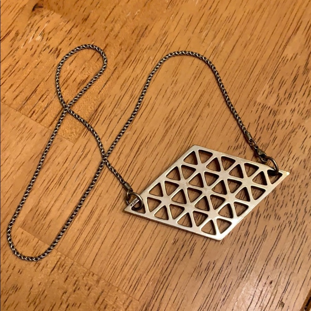 Pamela Love Sterling Diamondshaped Tribal Necklace